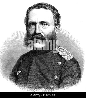 Albert I., 23.4.188 - 19.4.1902, König von Sachsen, 83-1902, Porträt, als Prinz, Holzgravur, ca. 1870, Stockfoto