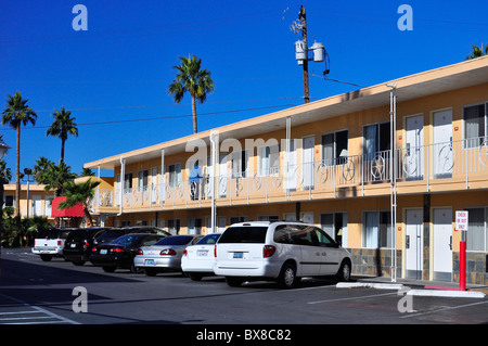 Eine alte Art Budget Motel in Las Vegas, Nevada, USA Stockfoto