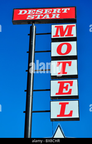 Las Vegas, Desert Star Motel Zeichen am Las Vegas Boulevard Stockfoto