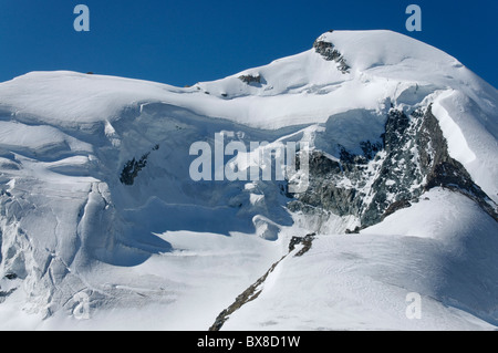 Der Nord-Ostseite der Allalinhorn, Saastal, Schweiz Stockfoto