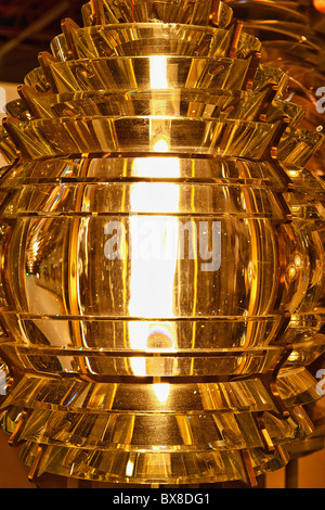 Fresnel Linse, Maine Lighthouse Museum, Rockland, Maine, USA Stockfoto