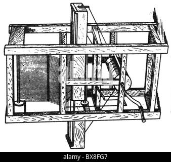 Technik, Maschinen, Strommoblor von Edmund Cartwright, 1785, Zusatz-Rechte-Freiräume-nicht vorhanden Stockfoto