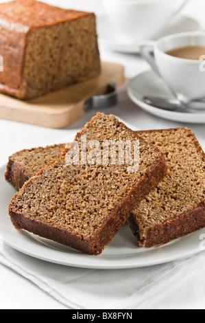Parkin Ingwer Kuchen. Traditionelles Essen UK Stockfoto