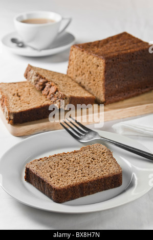 Parkin Ingwer Kuchen Volksküche UK Stockfoto