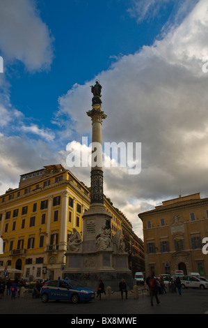 Piazza Mignanelli mit der Spalte der St Mary (Immacolata) Tridente Bezirk Rom Italien Europa Stockfoto