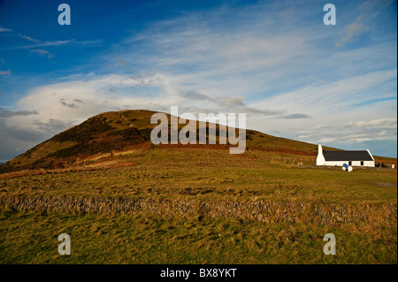 MWNT und seine Kirche. Die Kirche des Heiligen Kreuzes Ceredigion (Walisisch: Eglwys y Grog) Stockfoto