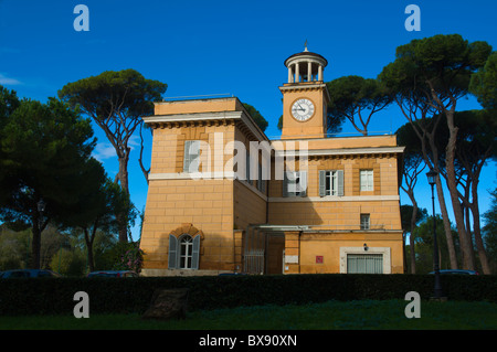 Casina Orologio Gebäude im Park der Villa Borghese Rom Italien Europa Stockfoto