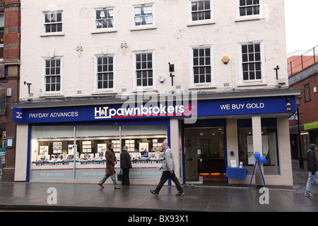 H & T Pfandleiher in Nottingham, England, Vereinigtes Königreich Stockfoto