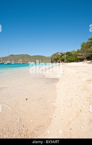 Prinzessin Margaret Beach, Bequia, St. Vincent & der Grenadinen. Stockfoto