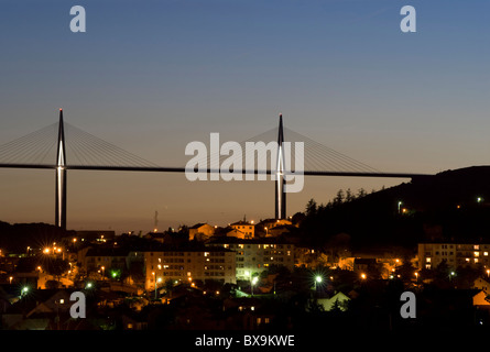 Aveyron, Millau, Hängebrücke Stockfoto