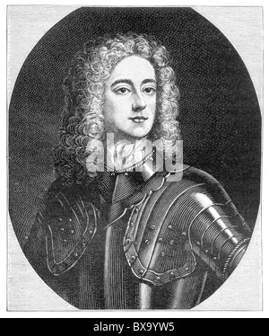 Porträt von John Churchill, 1. Duke of Marlborough; Schwarz und weiß-Abbildung; Stockfoto