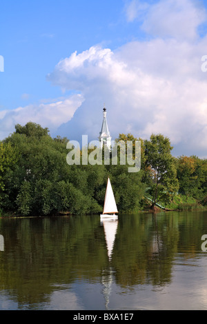 kleinen Sailfish am Fluss Stockfoto