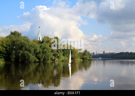 kleinen Sailfish am Fluss Stockfoto