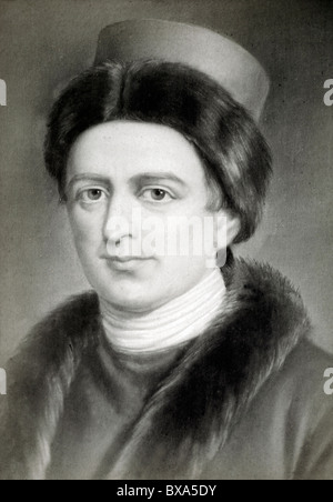 Porträt von Jean-Jacques Rousseau (1712-1778) Genfer Philosoph und romantisch Stockfoto