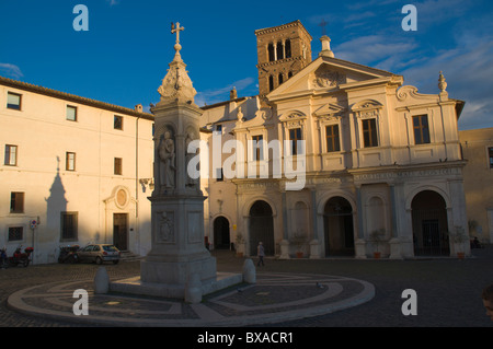 Chiesa di San Bartolomeo Kirche Isola Tiberina Insel Rom Italien Europa Stockfoto