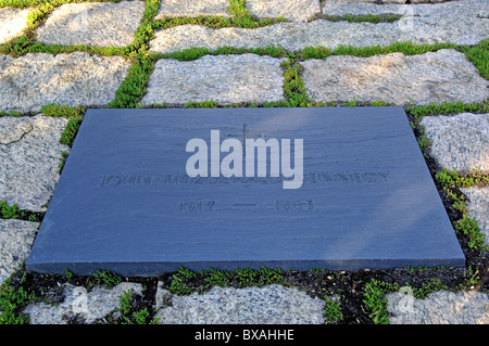 Der Grabstein von Kennedy, Arlington, USA Stockfoto
