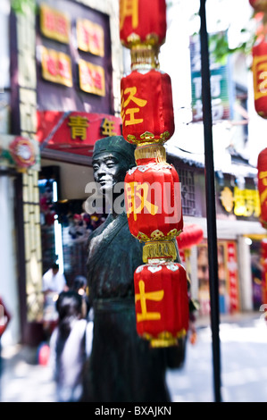 Chinesische Dekorationen im Bereich Fuzi Miao von Nanjing. Stockfoto