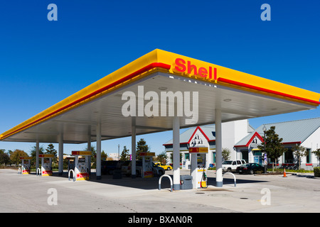 Shell-Tankstelle, Haines City, Zentral-Florida, USA Stockfoto