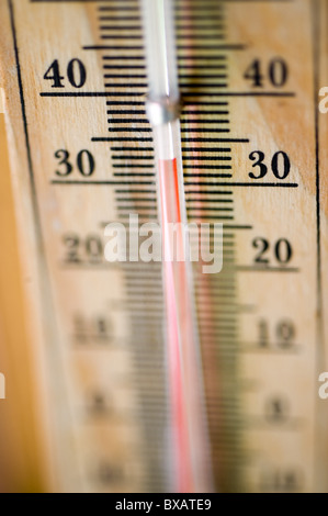 Ein Außenthermometer Stockfoto