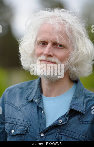 Porträt von älteren Mann mit Bart Stockfoto
