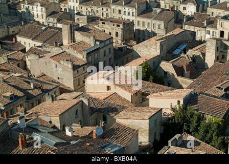 Bordeaux-Dächer in der Altstadt, Aquitaine, Frankreich. Stockfoto