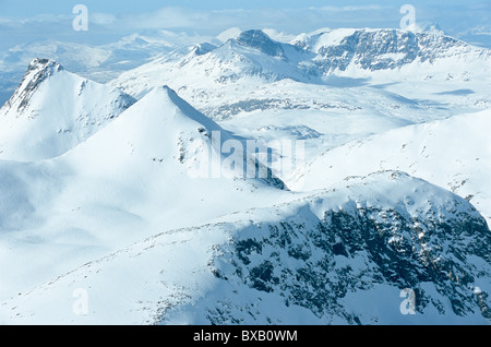 Berglandschaft im winter Stockfoto