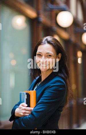 Porträt von fröhlichen Geschäftsfrau Stockfoto