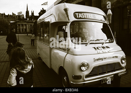 Altmodische Eiswagen, Edinburgh Stockfoto