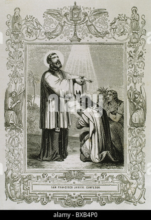 Saint Francis Xavier, Francisco de Jasso y Azpilicueta (1506-1552) geboren. Stockfoto