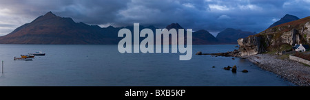 Den südlichen Bogen der Cuillin Berge von Elgol, Isle Of Skye, Schottland Stockfoto