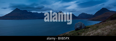 Den südlichen Bogen der Cuillin Berge von Elgol, Isle Of Skye, Schottland Stockfoto