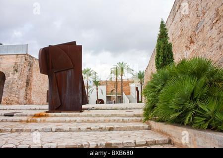 moderne Skulptur am es Baluard in Palma de Mallorca Stockfoto