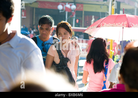 Doppelpunkt Straßenszene, Cebu City, Philippinen Stockfoto