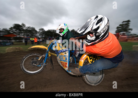Beiwagen Dirtbike Stockfoto