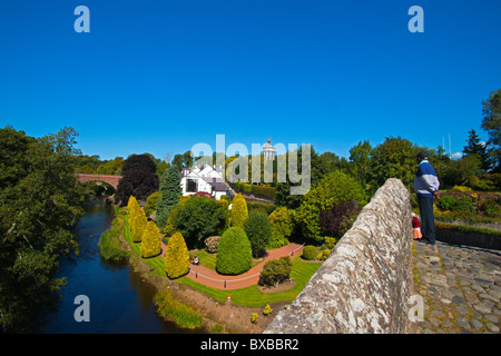 Verbrennungen-Denkmal, Brig o Doon, Alloway, Ayr, Ayrshire, Strathclyde, Schottland, August 2010 Stockfoto