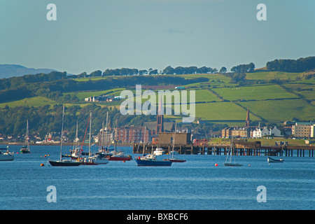 Largs, Meerblick, Ayrshire, Strathclyde, Schottland, August 2010 Stockfoto