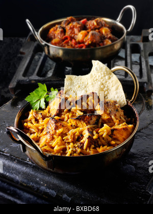 Chicken Tikka Byriani. Indisches Essen Rezept Bilder, Fotos & Bilder Stockfoto