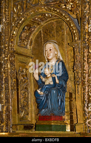 Madonna mit Kind, Maria mit Kind, Kathedrale von Bilbao Spanien Spanisch Maria Christus Jesus 1545 Stockfoto