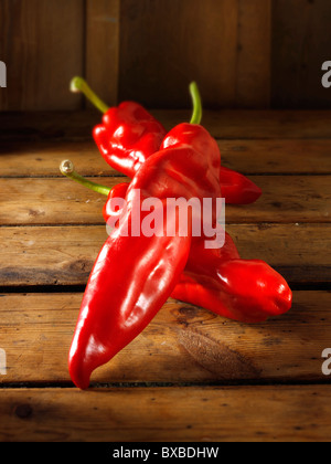 Süße rote lange Paprika, Fotos, Bilder & Bilder Stockfoto