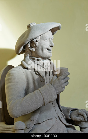 Statue von Tam o' shanter in Burns Memorial Garden, Alloway, South Ayrshire, Schottland, Großbritannien. Modelliert von James Thom (1802-50). Stockfoto