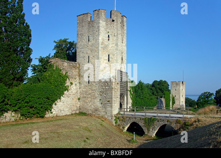 Die Ringmuren / Ring Wand in Visby, Insel Gotland, Schweden Stockfoto