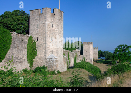 Die Ringmuren / Ring Wand in Visby, Insel Gotland, Schweden Stockfoto