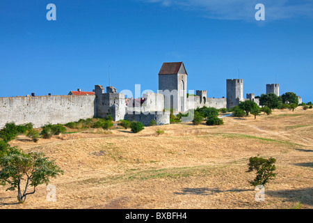Die Ringmuren / Ring Wand in Visby, Insel Gotland, Schweden Stockfoto
