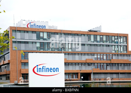 Hauptsitz der Infineon Technologies AG, Neubiberg bei München, Bayern, Deutschland, Europa Stockfoto