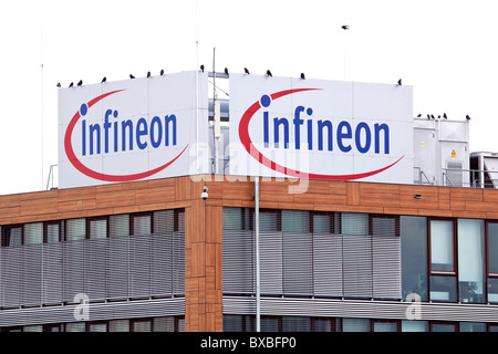 Hauptsitz der Infineon Technologies AG, Neubiberg bei München, Bayern, Deutschland, Europa Stockfoto