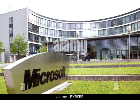 Sitz der Firma Microsoft für Deutschland und Europa in Unterschleißheim in der Nähe in der Nähe von München, Bayern, Deutschland, Europa Stockfoto
