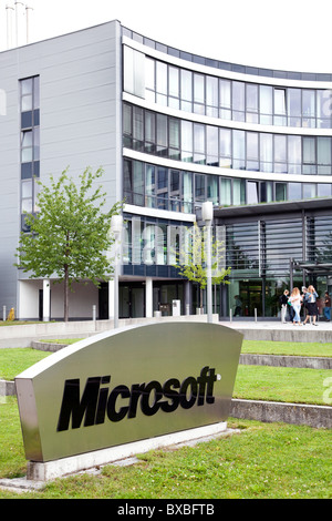 Sitz der Firma Microsoft für Deutschland und Europa in Unterschleißheim in der Nähe in der Nähe von München, Bayern, Deutschland, Europa Stockfoto
