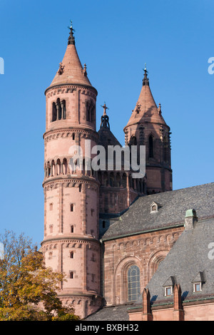 KAISERDOM, DOM, KATHEDRALE ST. PETER, WORMS, RHEINLAND-PFALZ, DEUTSCHLAND Stockfoto