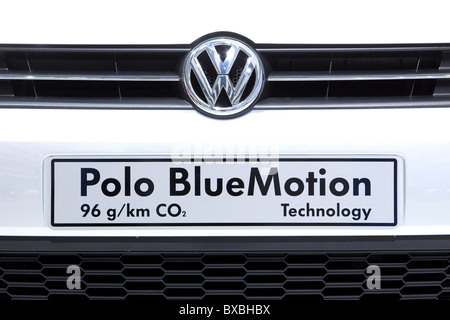 Volkswagen Polo Blue Motion auf der 63. Internationale Automobilausstellung Internationalen Automobilausstellung IAA 2009 in Frankfurt am Main, Hessen Stockfoto
