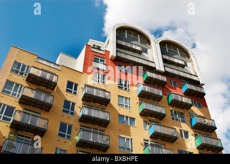 Ferienwohnungen an der Greenwich Jahrtausend Dorf Süd-Ost-London-UK Stockfoto